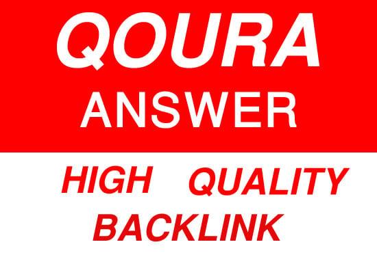 promote your website by 30 High quality quora answer 
