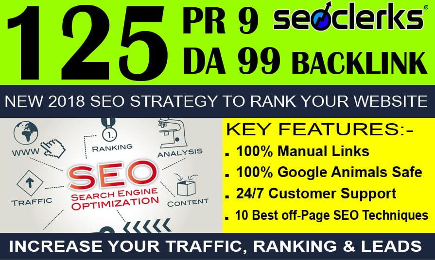 Skyrocket Your Google Ranking With 125 Manual High Authority SEO Back-Link