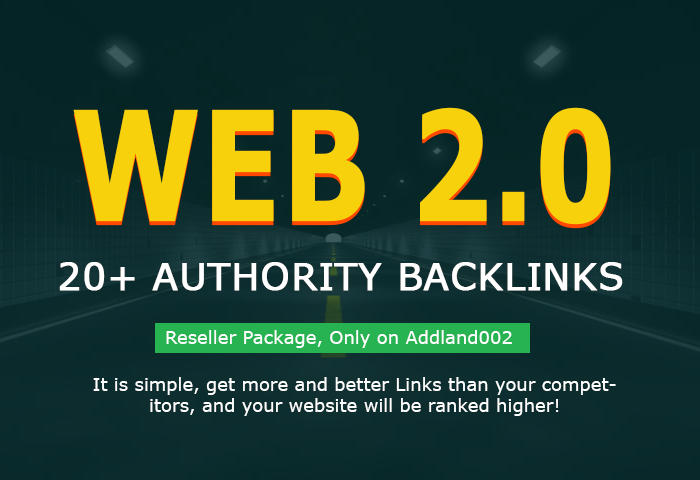 add 30+ Web 2.0 High PR Authority Backlinks within 24 hrs
