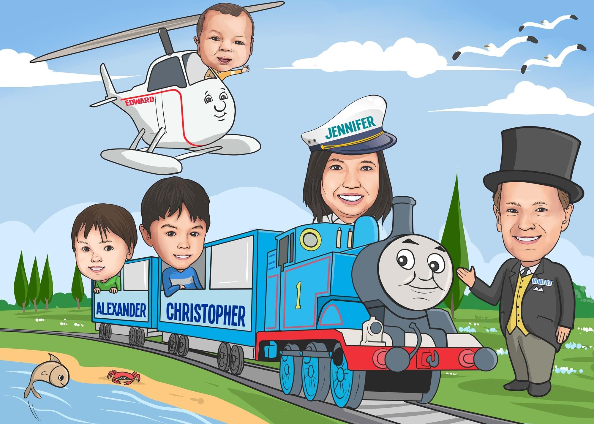  draw a cartoon and caricature