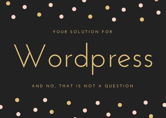 Create an OUTSTANDING wordpress website or blog