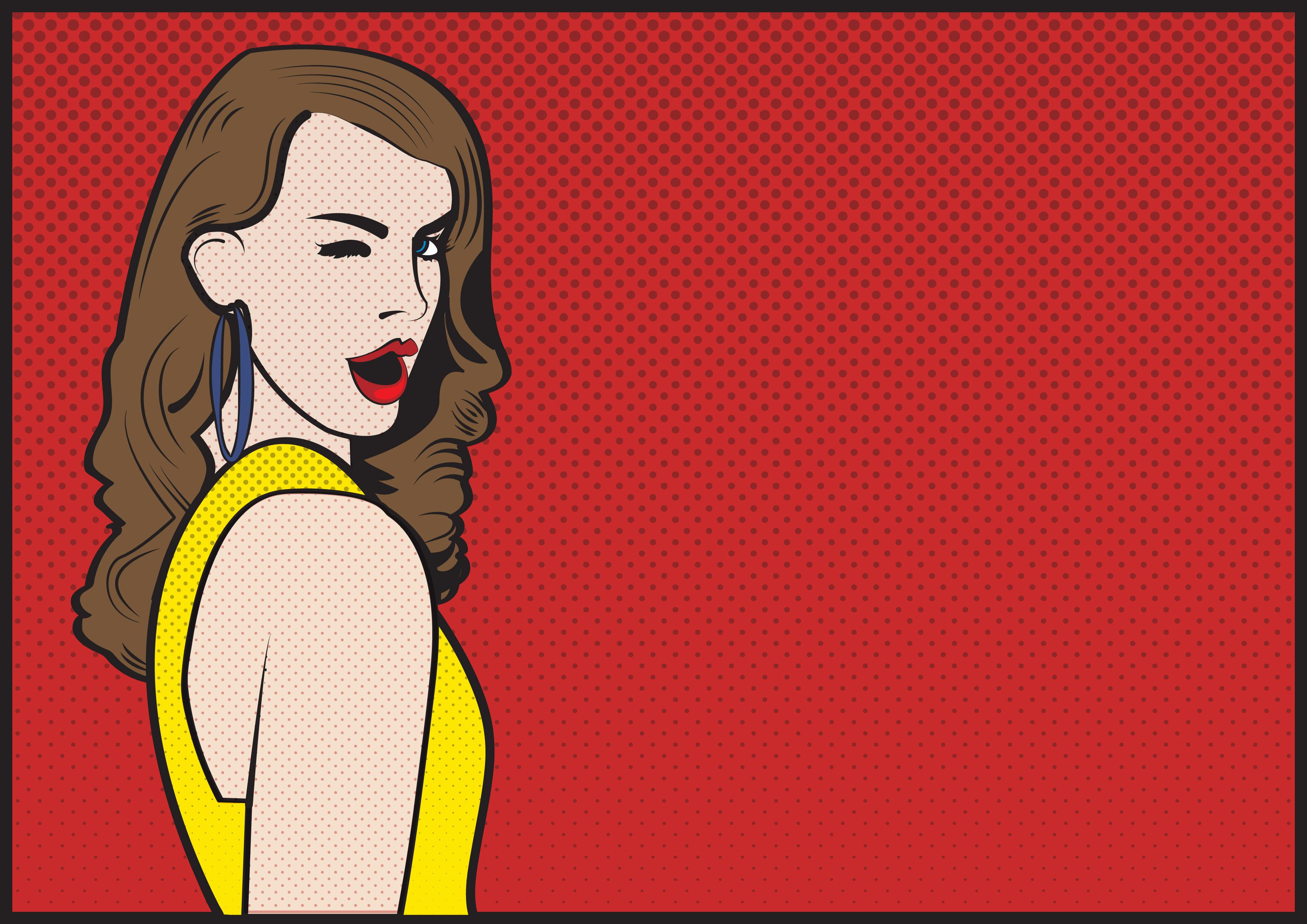 I'll draw a cool pop art portrait from your photo