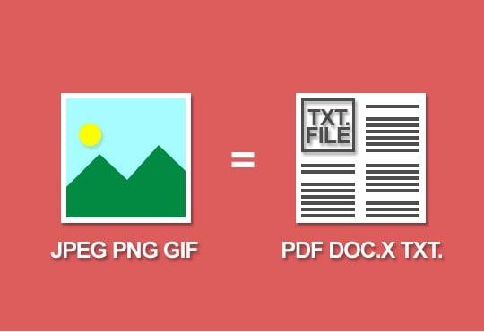 Convert 3000 words from an Image file into an Editable Text File
