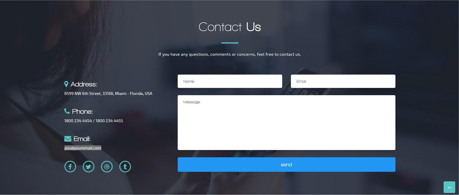 Professional HTML Landing Page