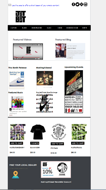 responsive editable  email template