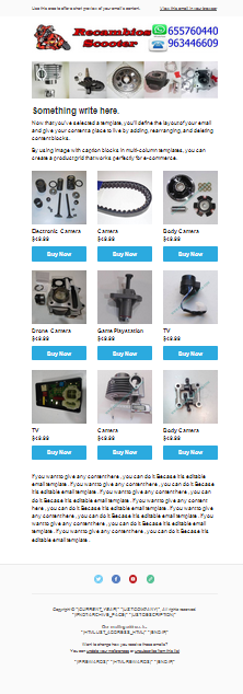 responsive editable  email template