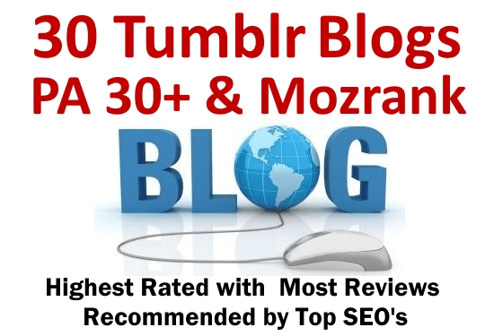 give you 30 expired Tumblr blogs PA 30 plus