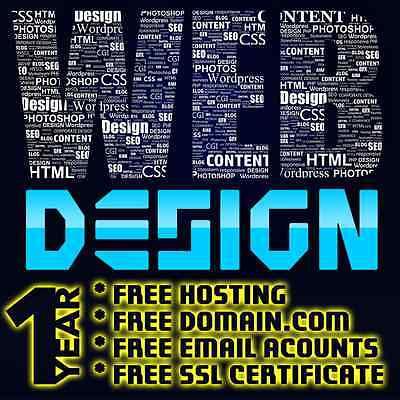 Give you a responsive wordpress website with free domain,free hosting & SSL