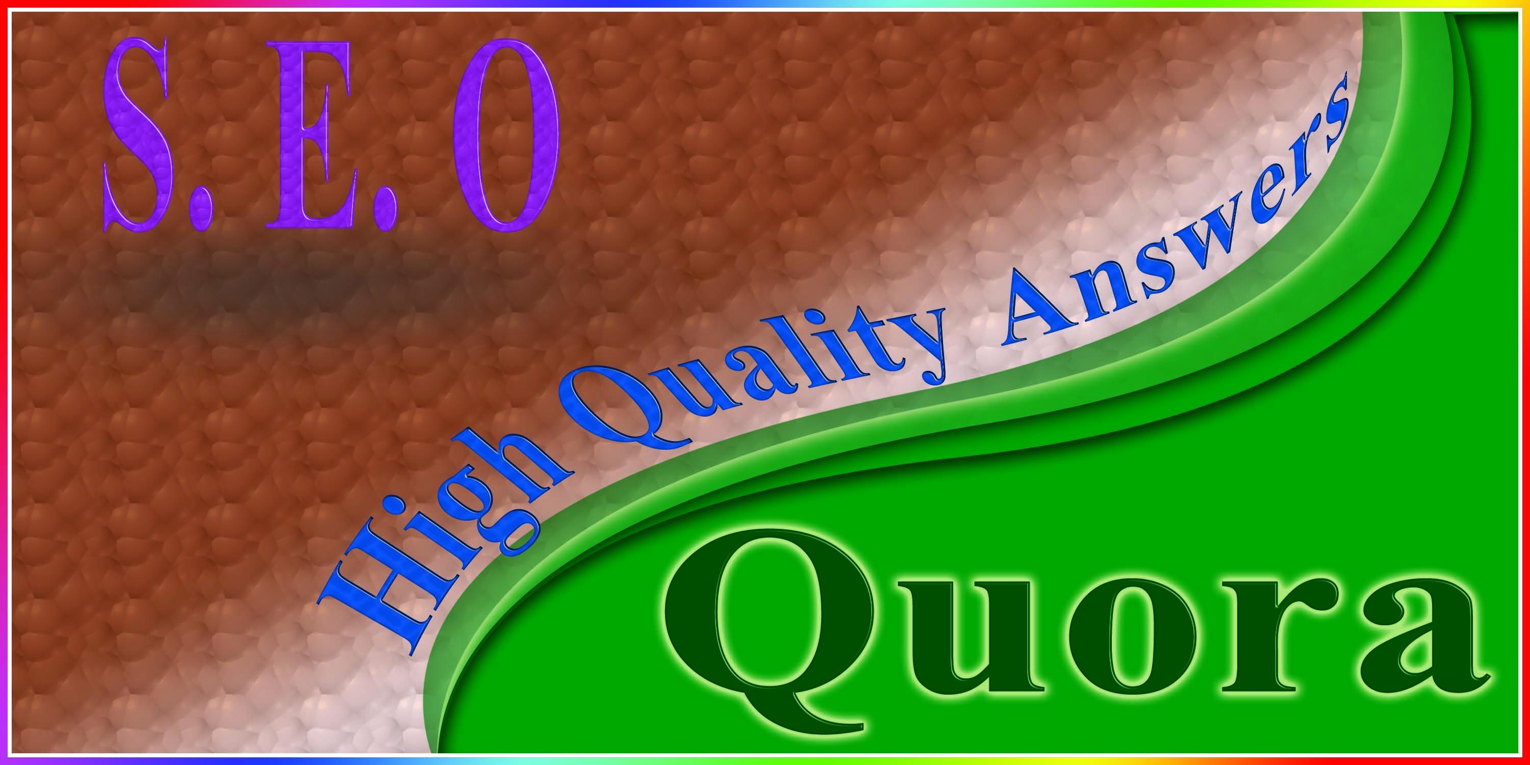 I create 30 unique quora answer backlink