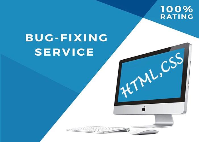 Fixing any kind of Bug or Error in HTML,CSS