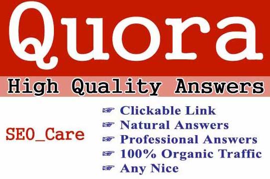 I create 60 unique quora answer backlink