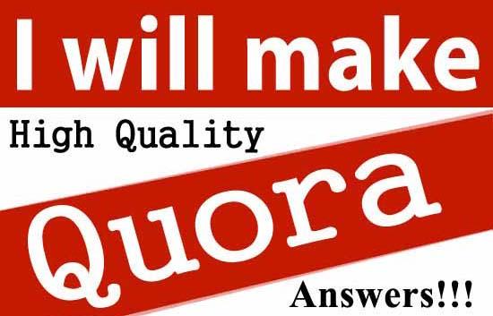 I create 60 unique quora answer backlink