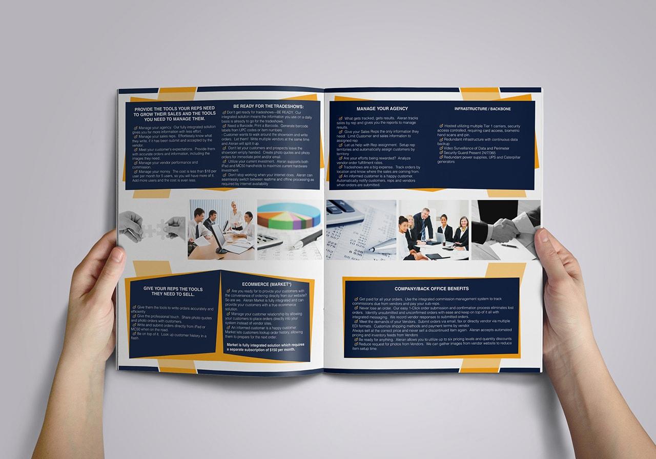 Design professional and eye catching print ready bio-fold brochure 