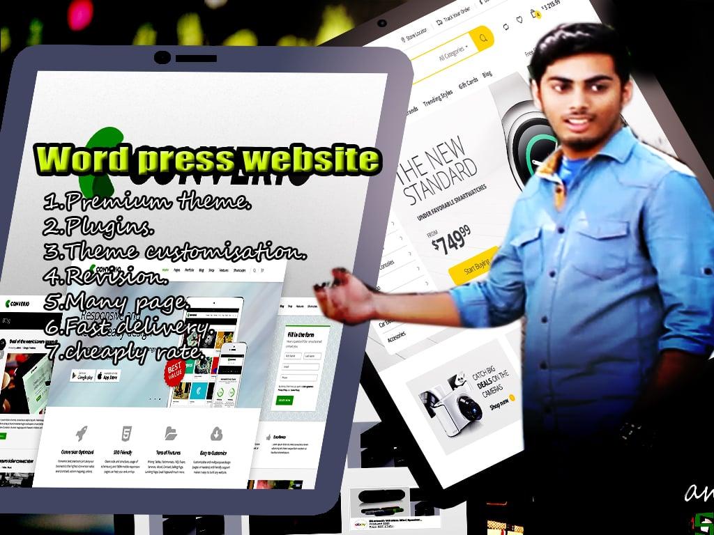  make a wordpress Website  for you