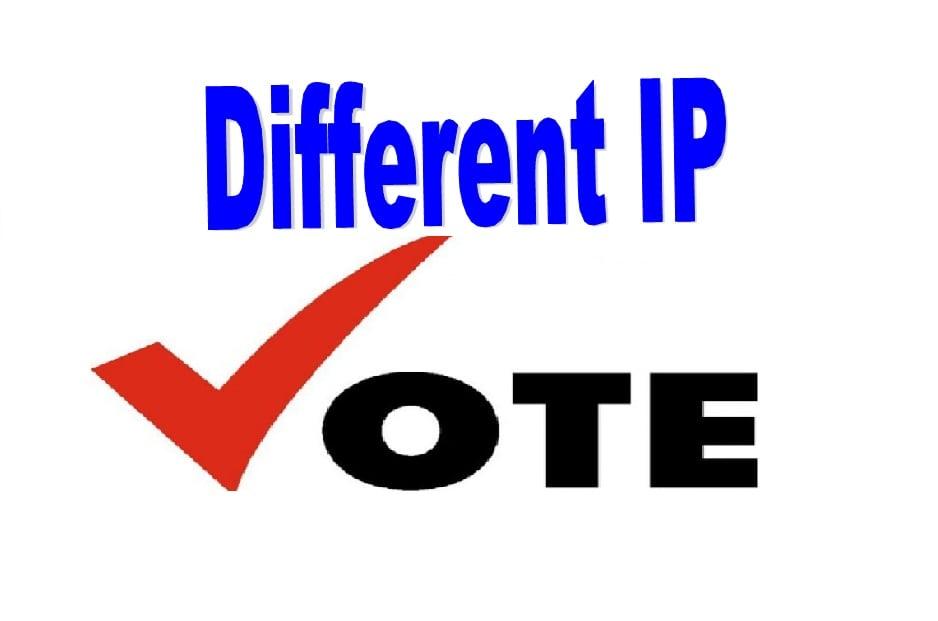 Manually 150 Different USA ip online contest votes 