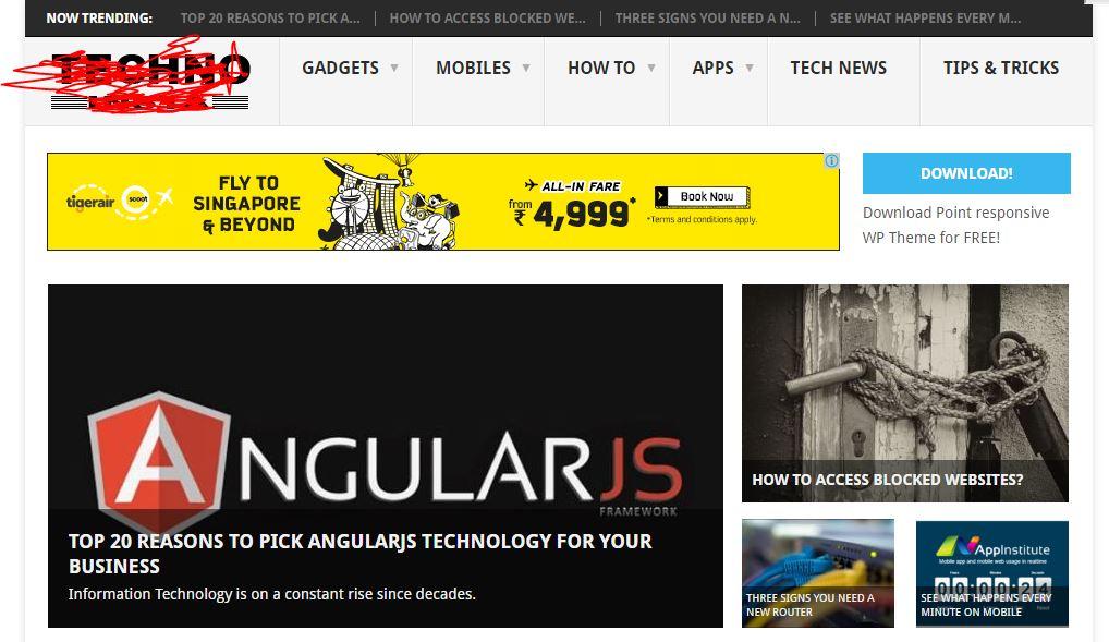 A backlink from a DA 30 Tech Blog