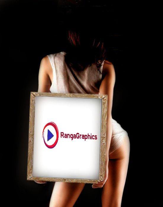 make sexy lady HOLDING your text or logo within 48 Hours