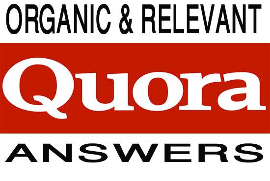 Promote your website with High Quality and relevant 20 Quora answers 