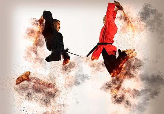 Transform your photo into firestorm effect