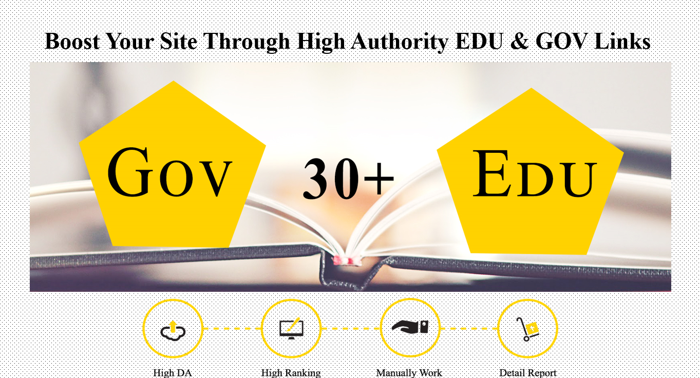 Create Manually High Pr Edu Gov Links