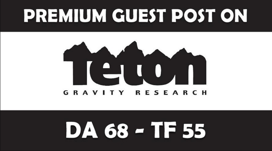 Publish Guest Blog on TetonGravity/com DA68, PA74 with dofollow Link