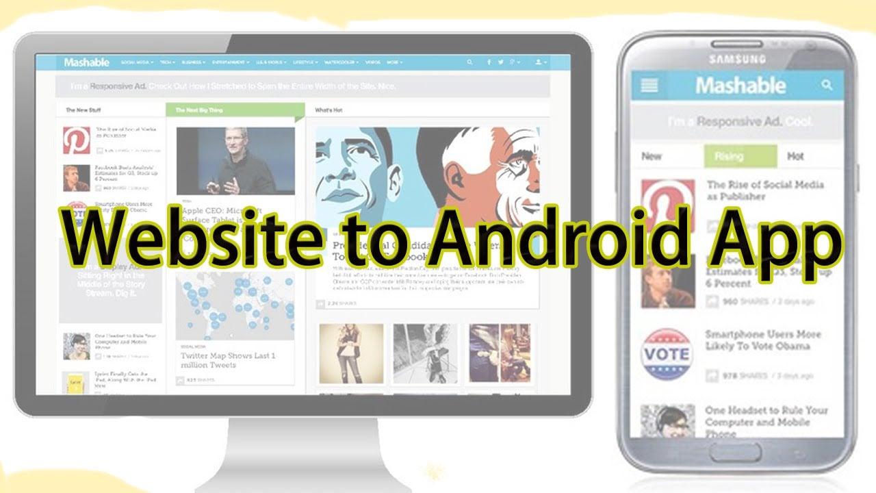Convert your website to Android mobile app. Just for 