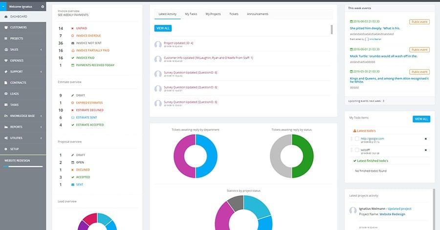 develop ADVANCE CRM for any kind of business