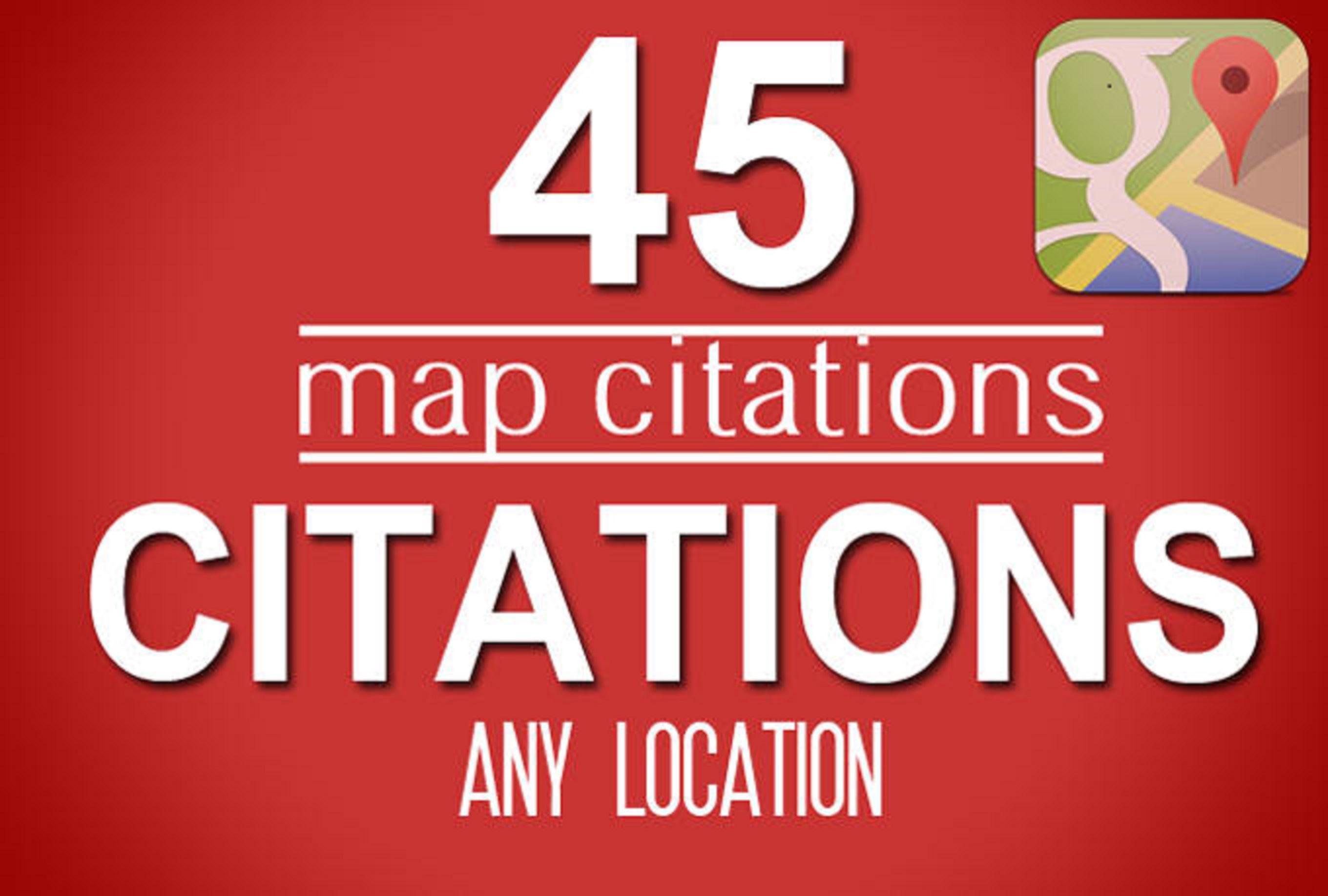  I will provide Top Local Citations, google my Business, Maps 