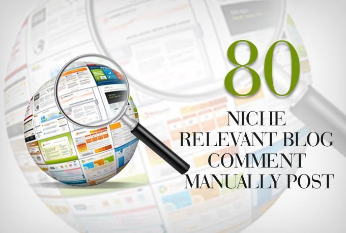 Provide 80 Niche Related Blog Comment