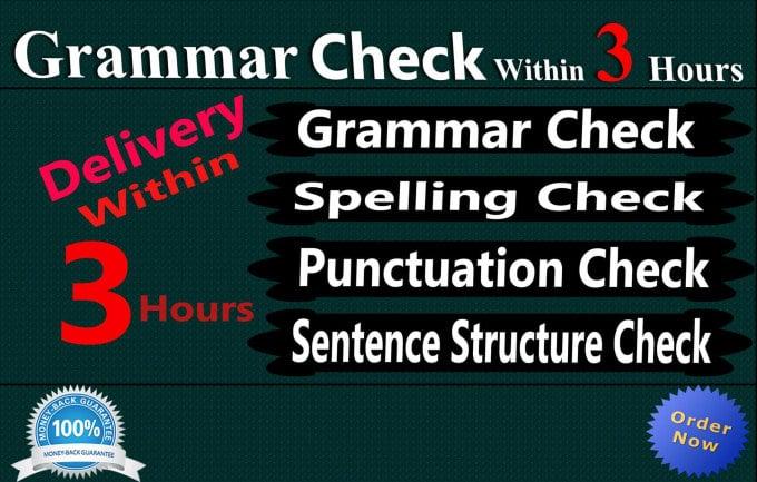 I will do for all of your proofreading & editing needs within 3 hours