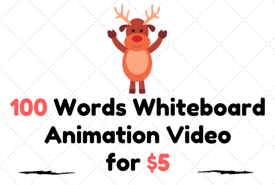 Create Professional Whiteboard Animation With Lower Price