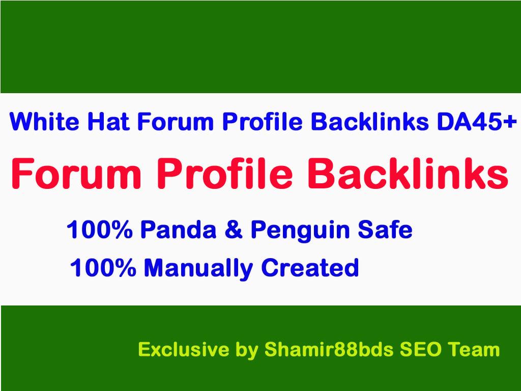Dofollow 40 Forum Profile Links to Skyrocket Website DA40-100