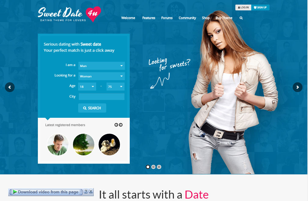 Design Membership Dating Community Website