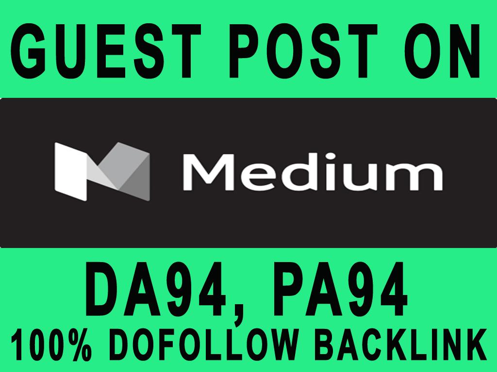 Build your SEO Rank - Publish a Guest post on Medium with Dofollow Backlinks