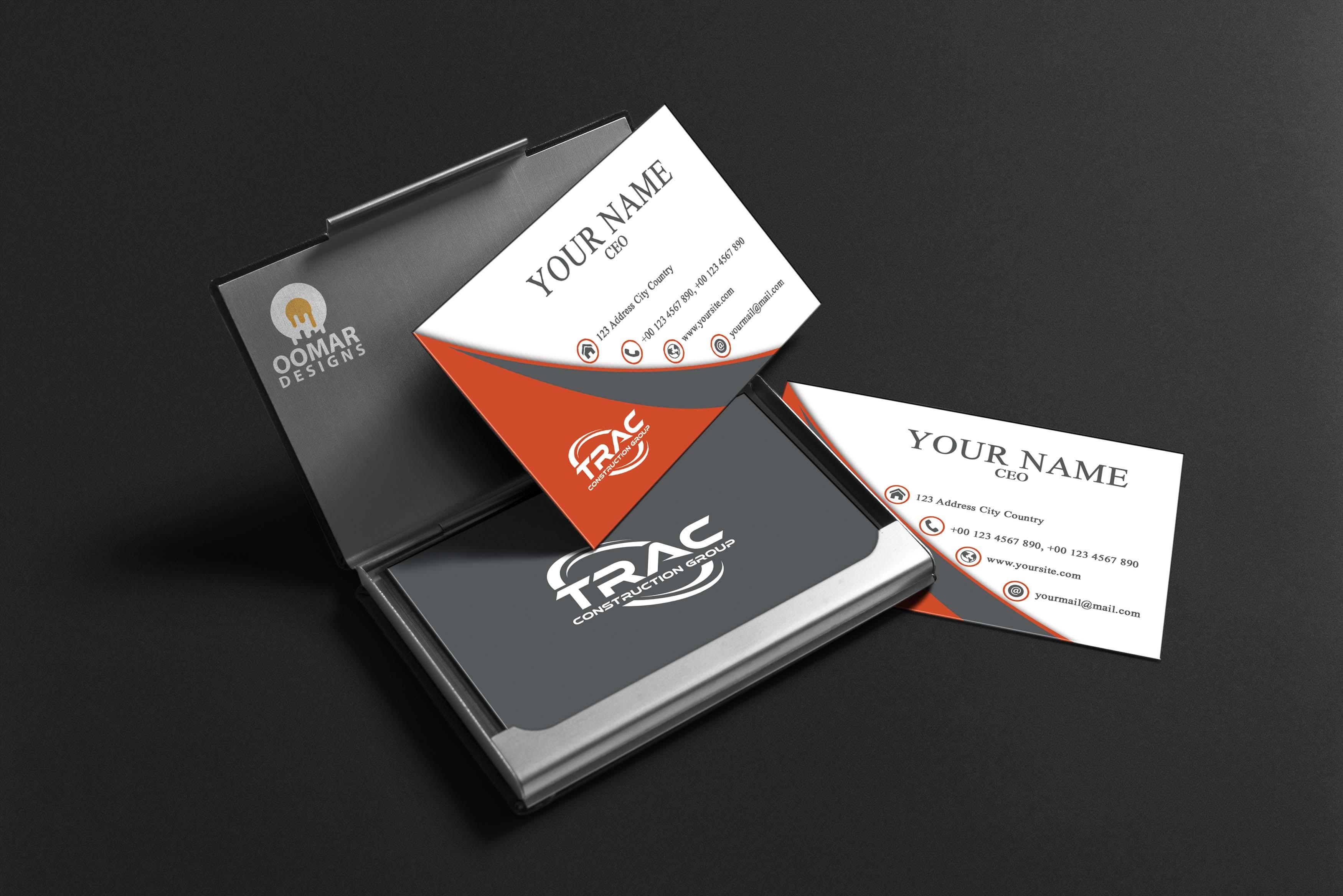 Design a professional double sided business card for you