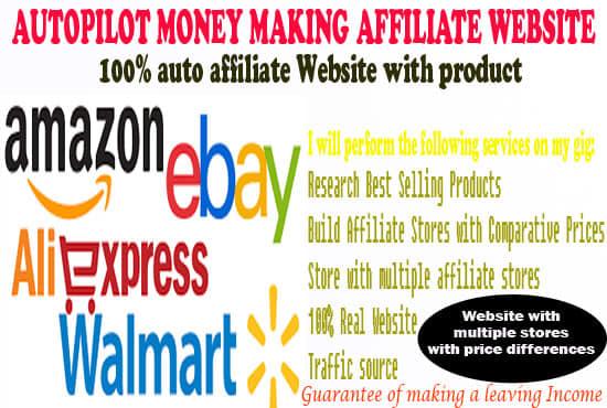 Build Auto Pilot Affiliate Ebay,Amazon,Aliexpress Store