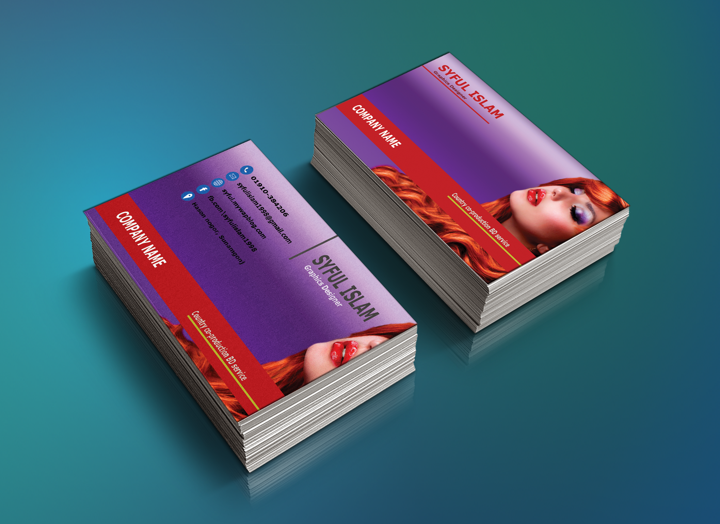 I make stylish and professional business card