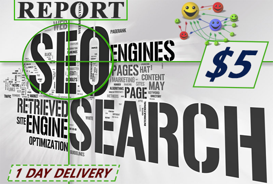 create a full on page seo report for any keyword, domaine and url