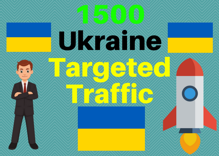 1500 Ukraine TARGETED Human traffic to web or blog site. Get Adsense safe and get Good Alexa rank