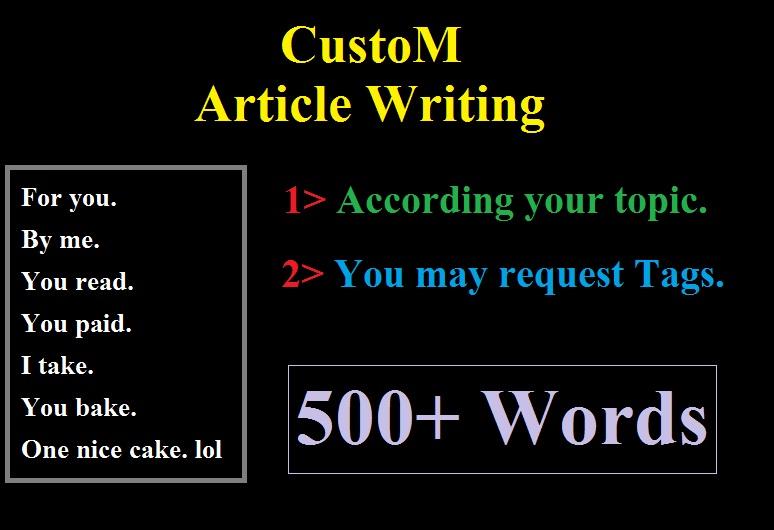 Black-friday Sell Offer :- Nice & Unique Article 500 Words