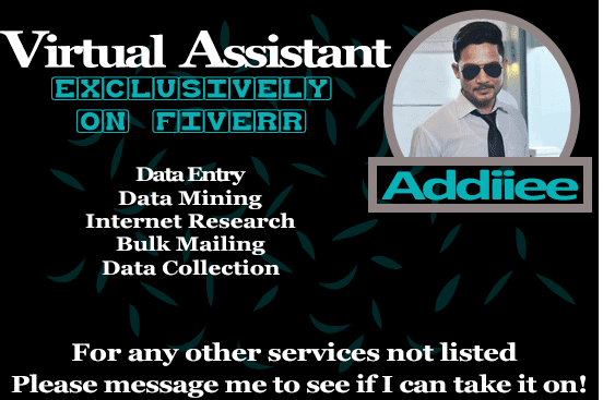 Do Bulk Mailing, Data Entry And Internet Research