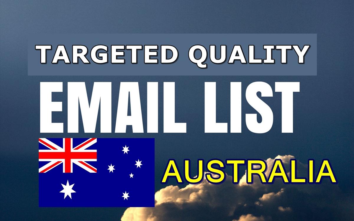 Unlimited niche targeted quality email lists Australia 