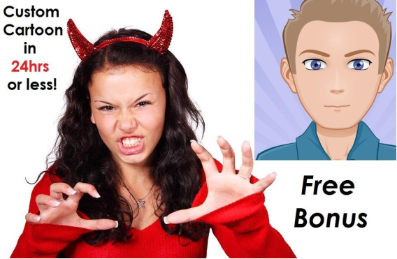 design any custom cartoon for $5