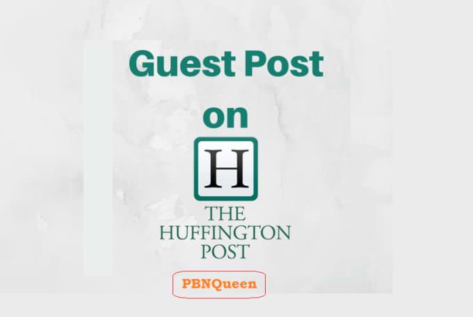 Write article and Guest Post on Huffingtonpost 