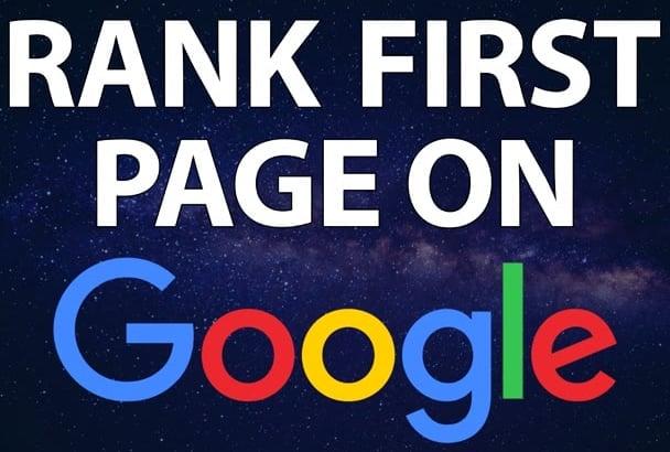rank your website first page of google only for 70$