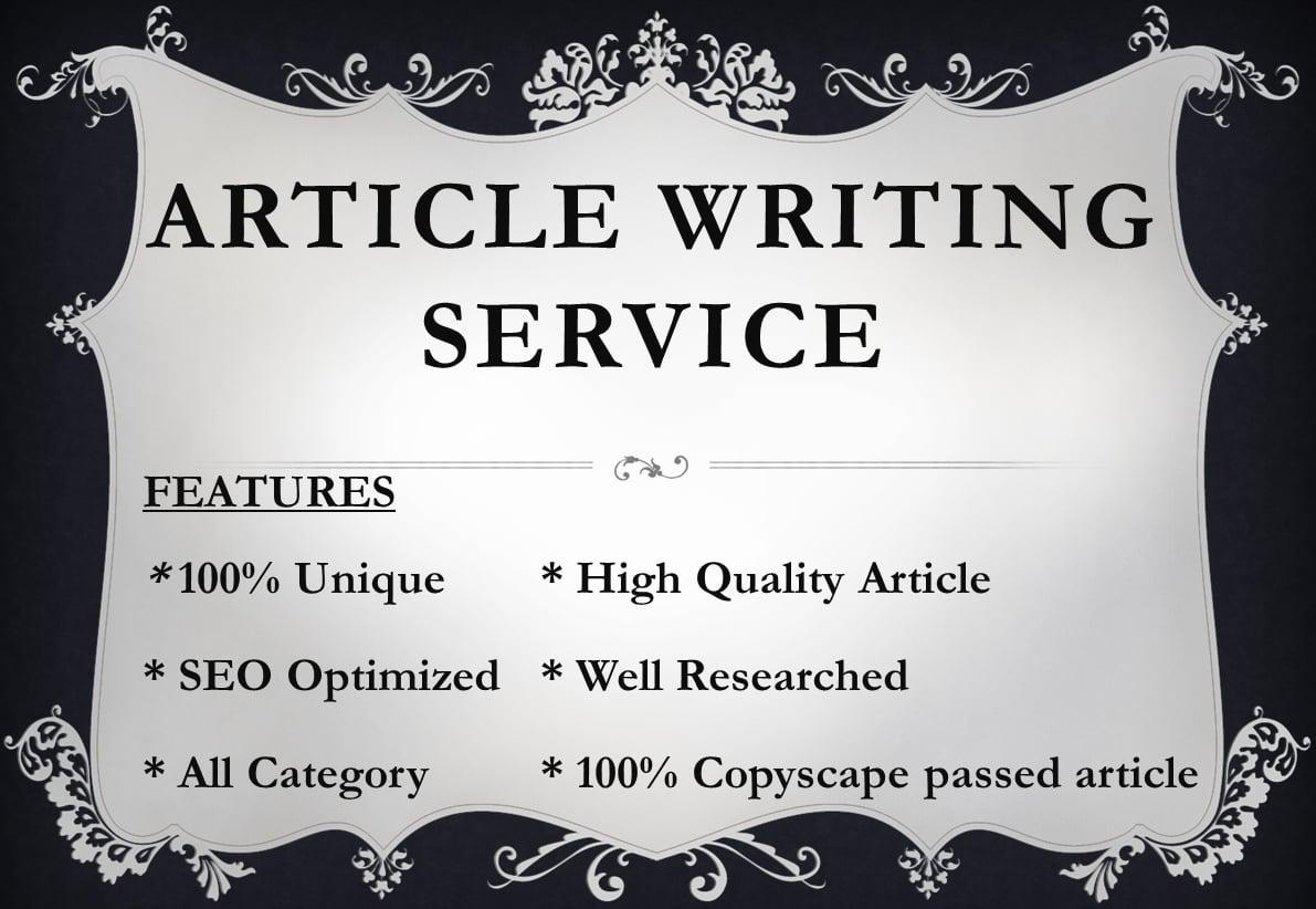 300 Words Article Writing Services