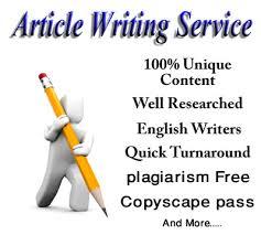 we will provide unique and decent 500 words Article on any topic