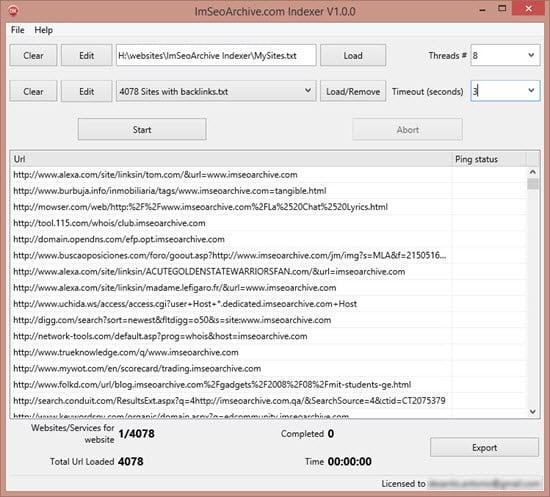 ImSeoArchive Indexer software