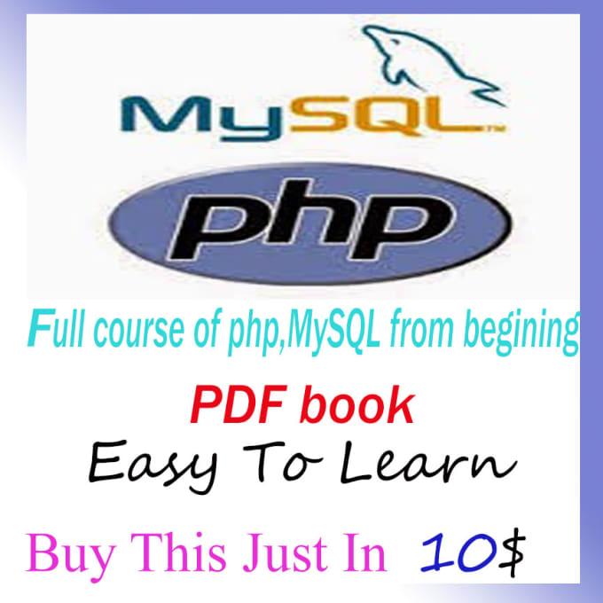  Give You A Full Course Of Php,Mysql