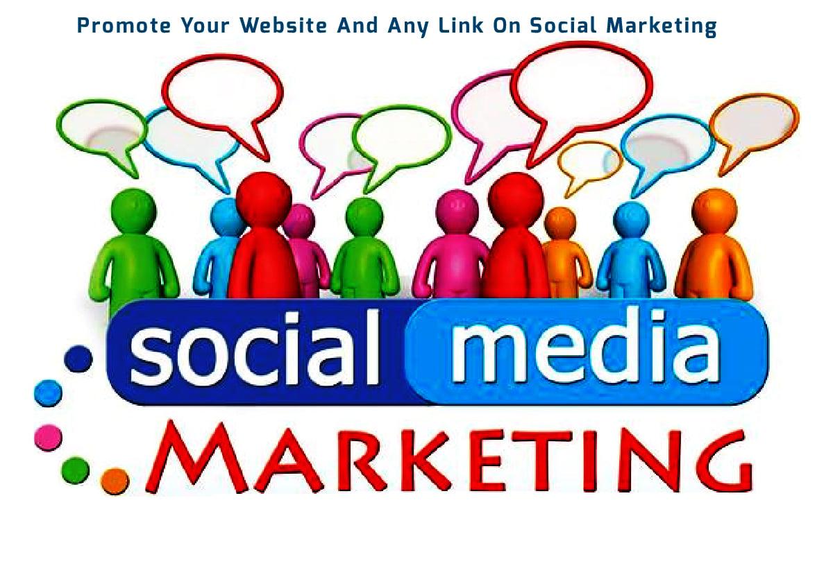 I will promote your website of  Social Marketing